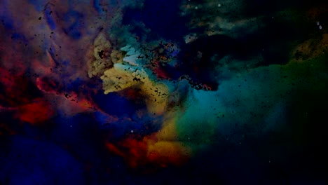 unique particle recreation of the lagoon nebula