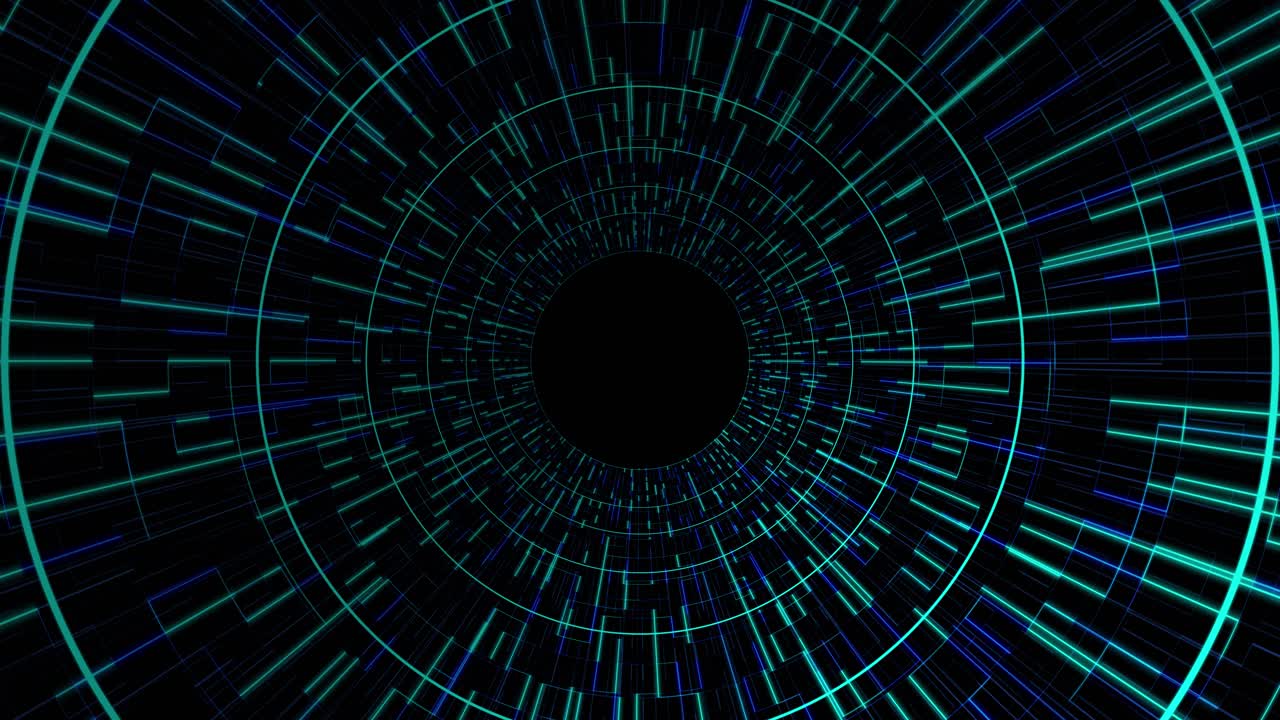 Futuristic round hud hologram dashboard interface target circle digital technology background