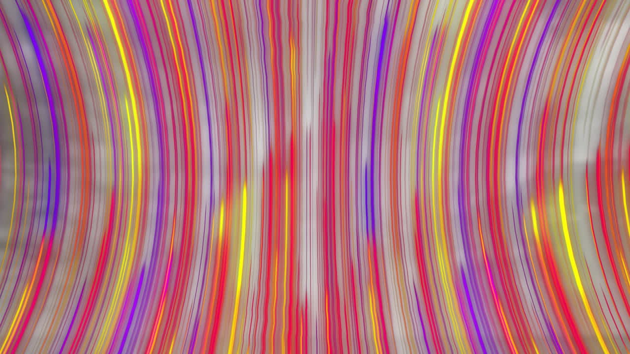 Colorful vertical lines creating wavy pattern animation