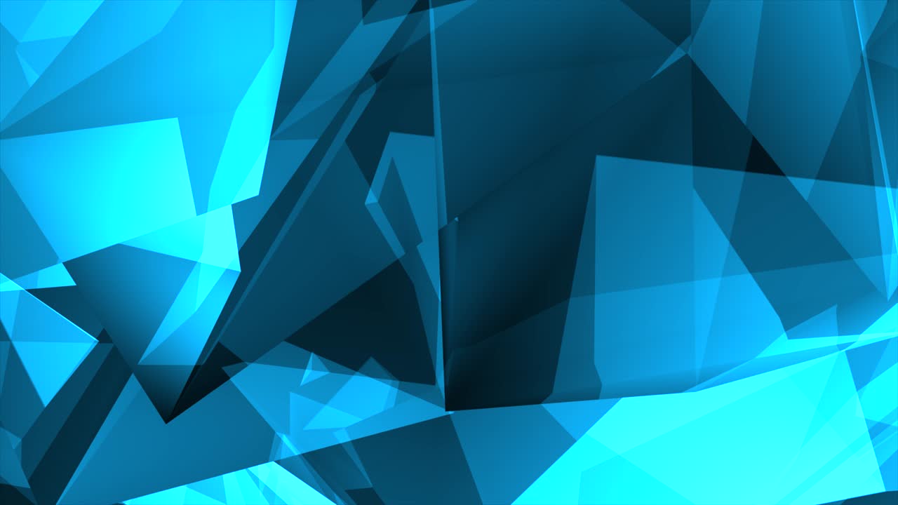 azul brillantes triángulos poligonales bucle de fondo la animación de bucle de telón de fondo de colores modernos.