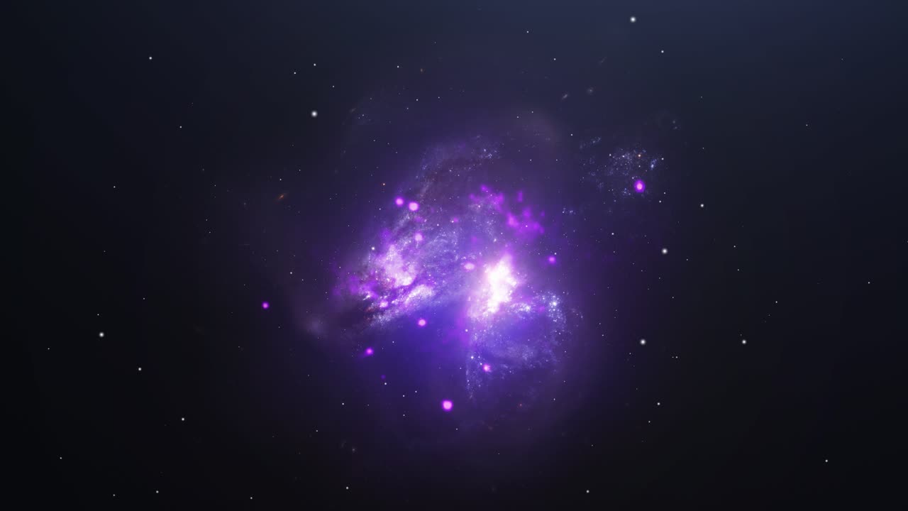 nebulosa magenta en el universo