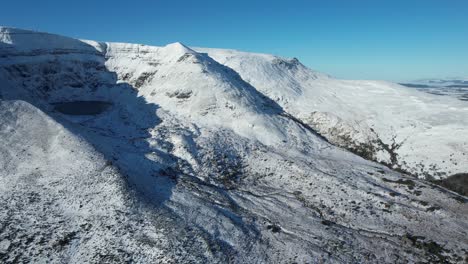 irish mountains in winter drone landscape comeragh mountains waterford coumshingaun lake epic locations and landscapes in wild ireland