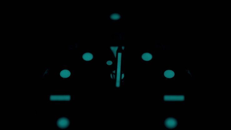 Close up of a rotating watch