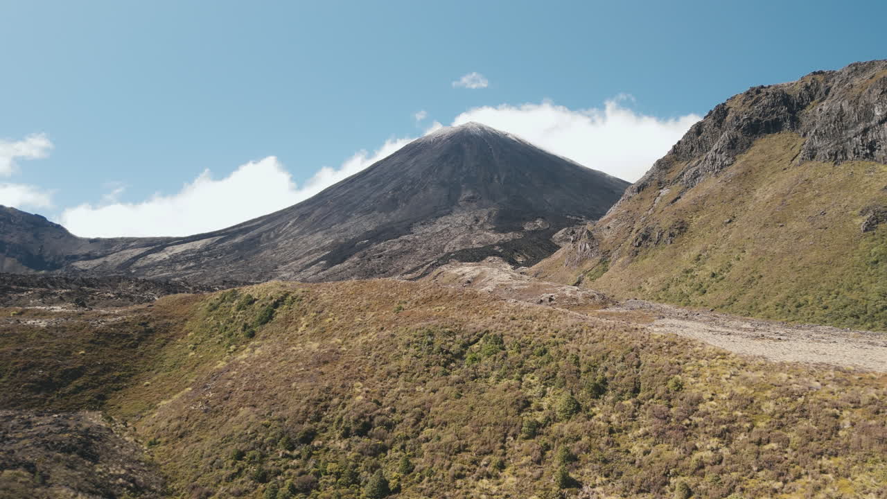 Volcanic Mountain Scenery in New Zealand