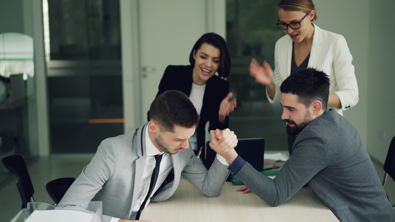 Team Building and Collaboration in the Office | Premium Stock Video Footage