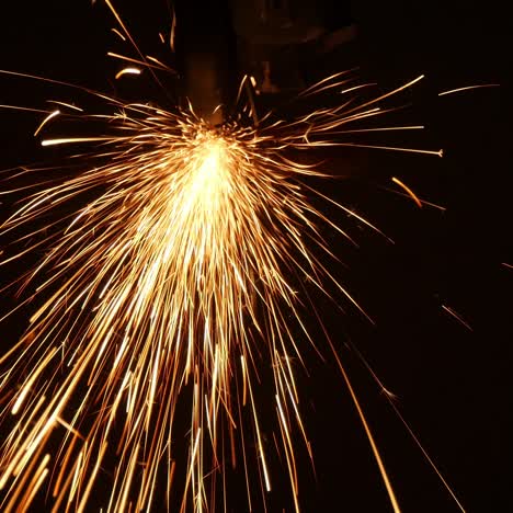grinding steel, sparks