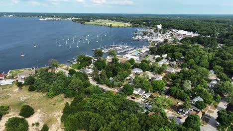 Marina-on-Muskegon-lake-in-Summer-2023