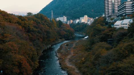 beautiful view of the city of the park