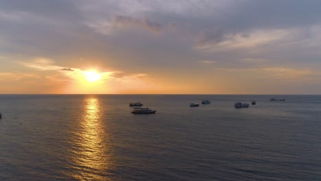sun over ships a radiant maritime scene
