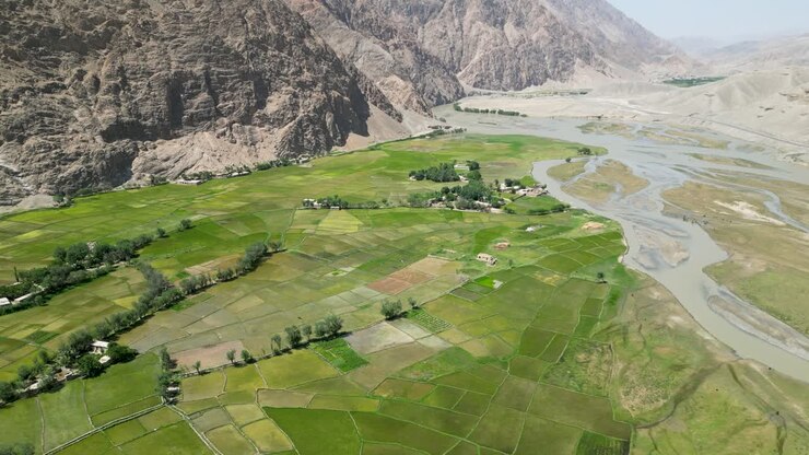 provincia de baghlan desde arriba
