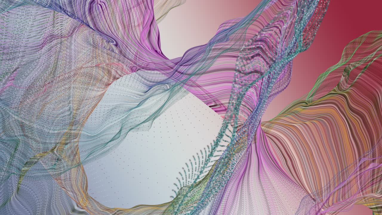 animación fantástica con objeto de onda de partículas en cámara lenta, 4096x2304 bucle 4k