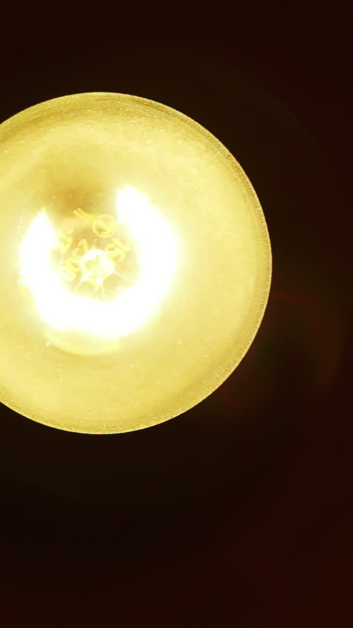 전구의 클로즈업