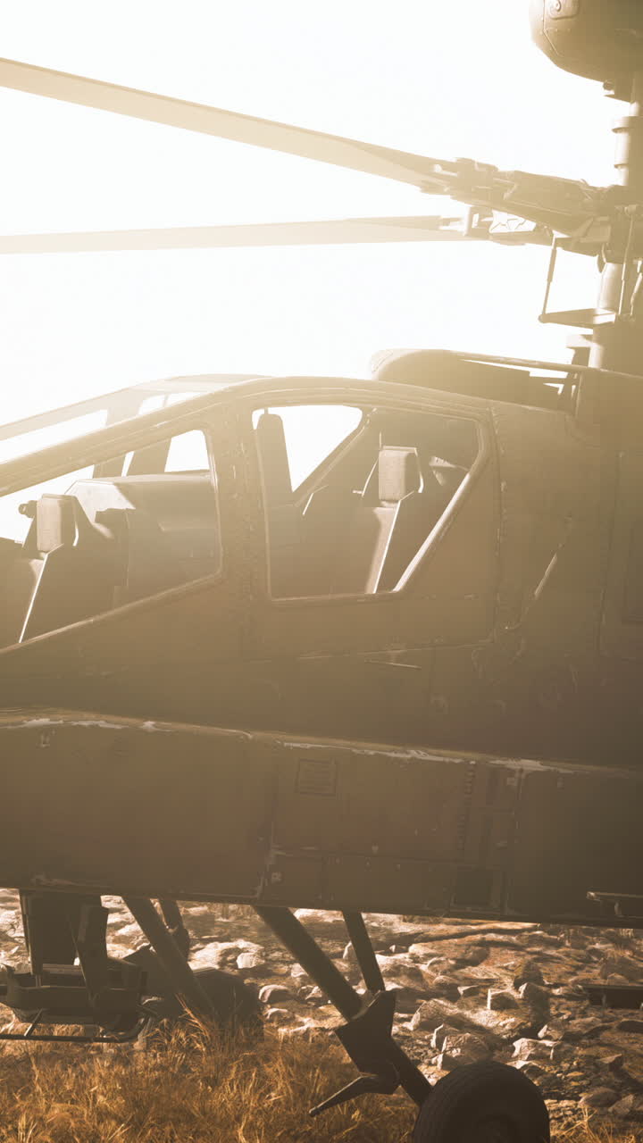 사막에서 군사 공격 헬리터