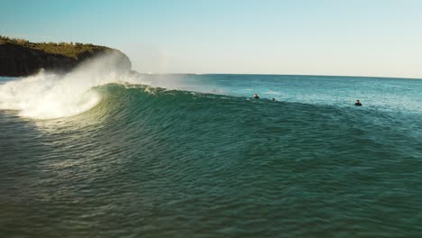 waves and surfers