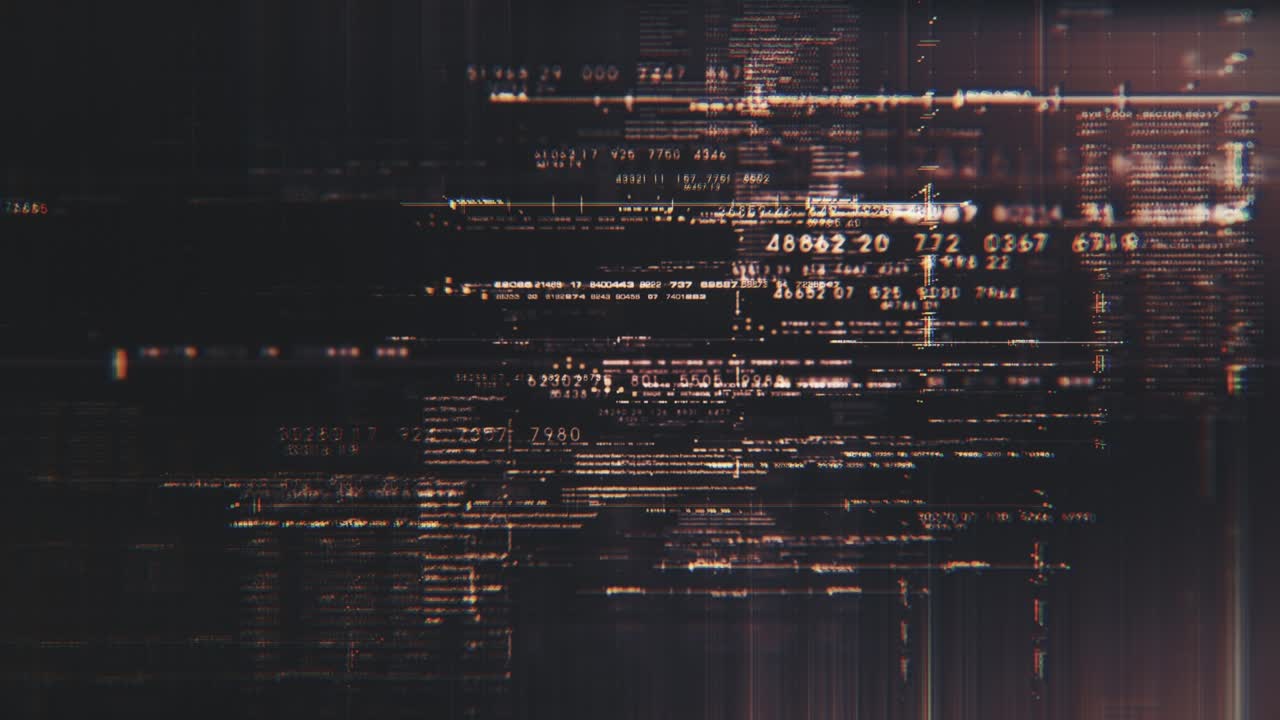 simulación de datos de matriz futurista