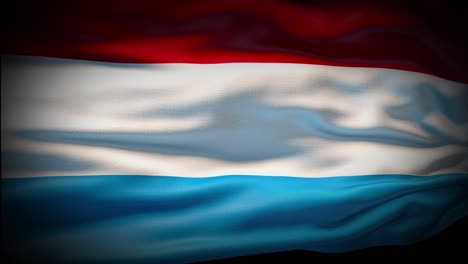 animation luxembourg flag is waving seamless loop. luxembourg flag waving in the wind. realistic 4k national flag of luxembourg closeup.