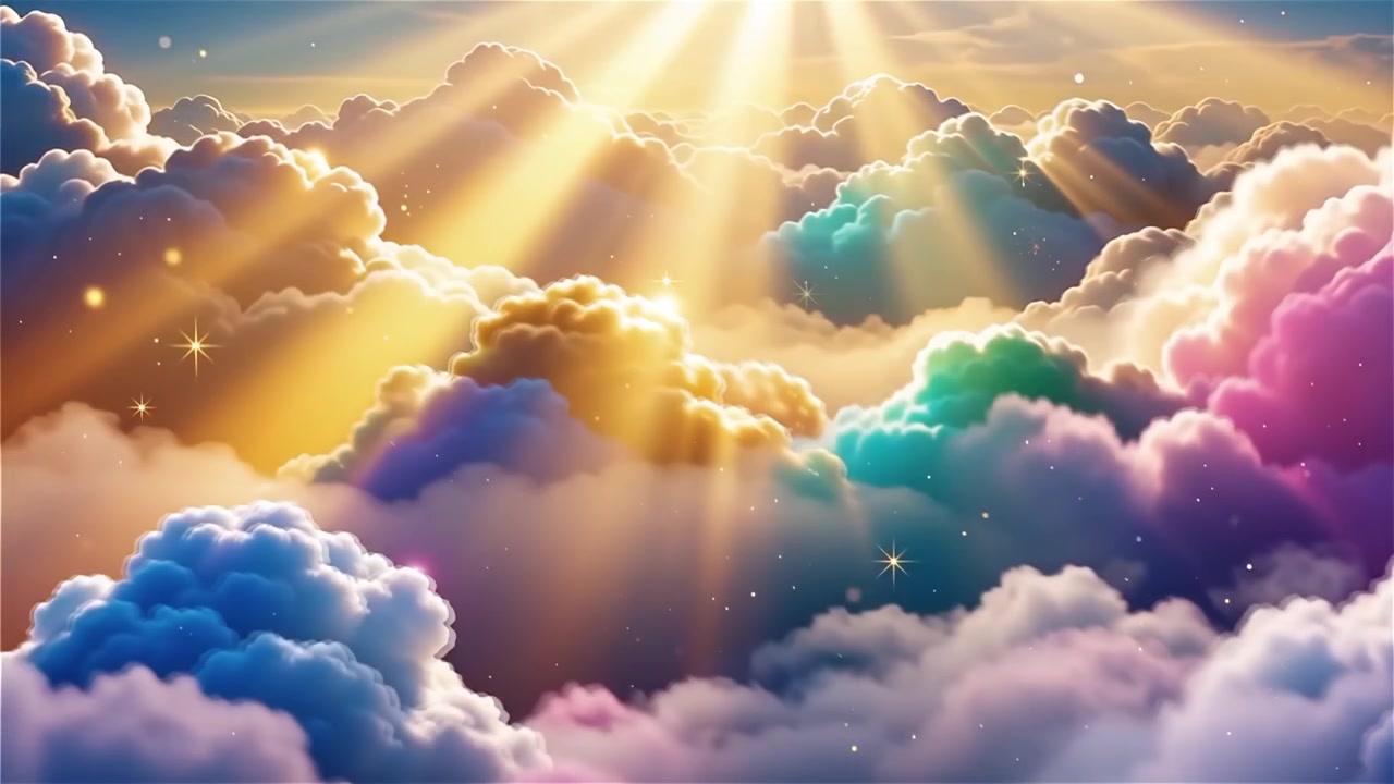 Christian Heavenly Light Worship Background