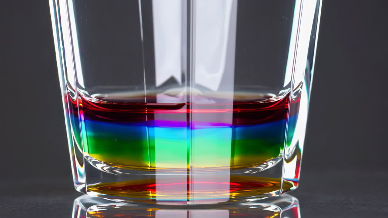 Rainbow Layered Cocktail