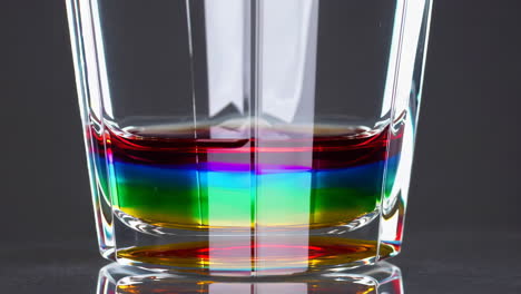 rainbow layered cocktail