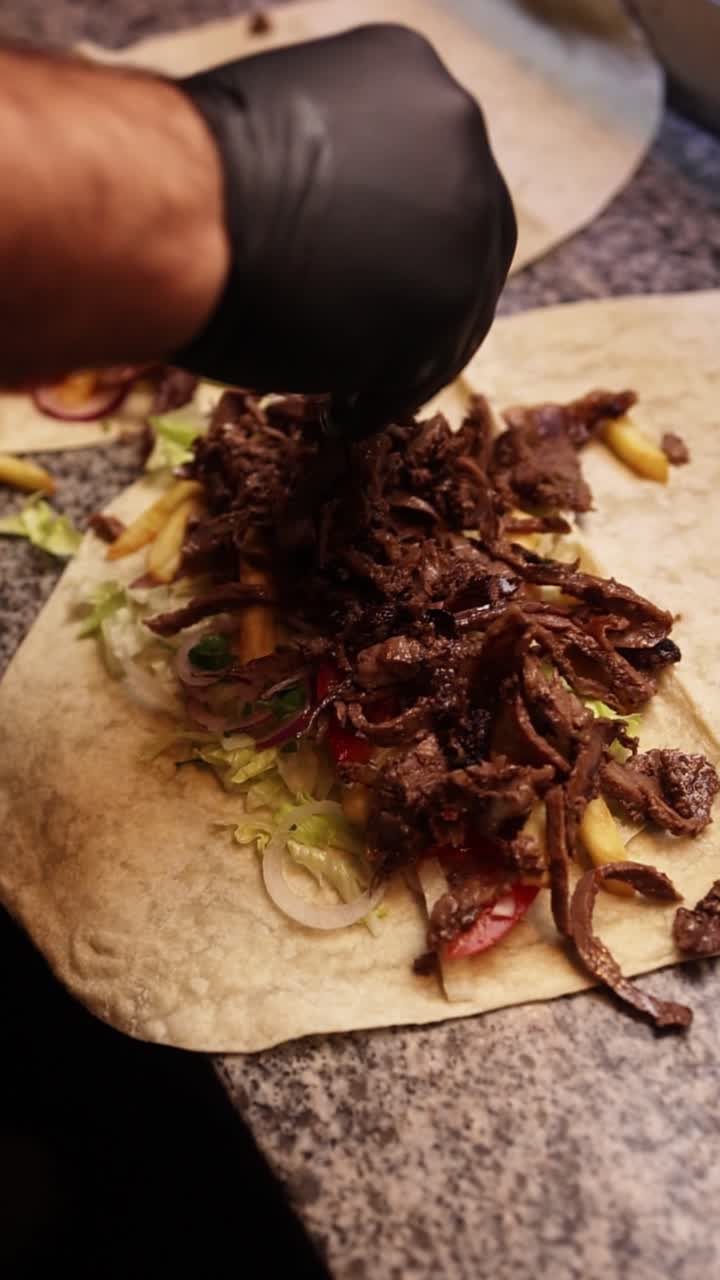 Preparazione del kebab
