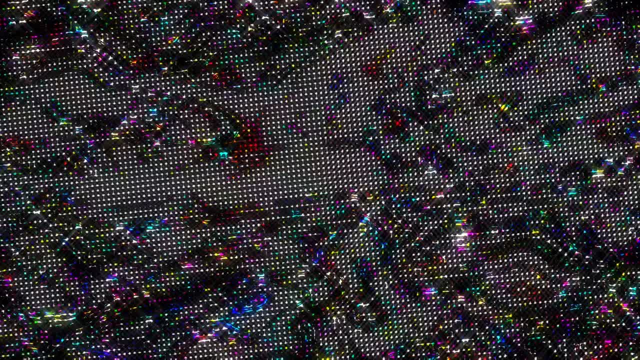 빛나는 밝은 선은 검은 바탕에 파동 움직임을 설정, 다채로운