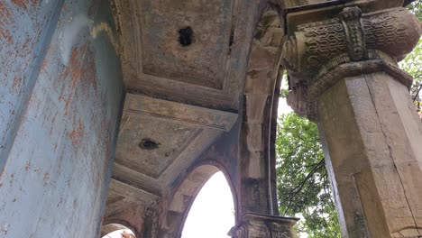 ruins of an old stone building