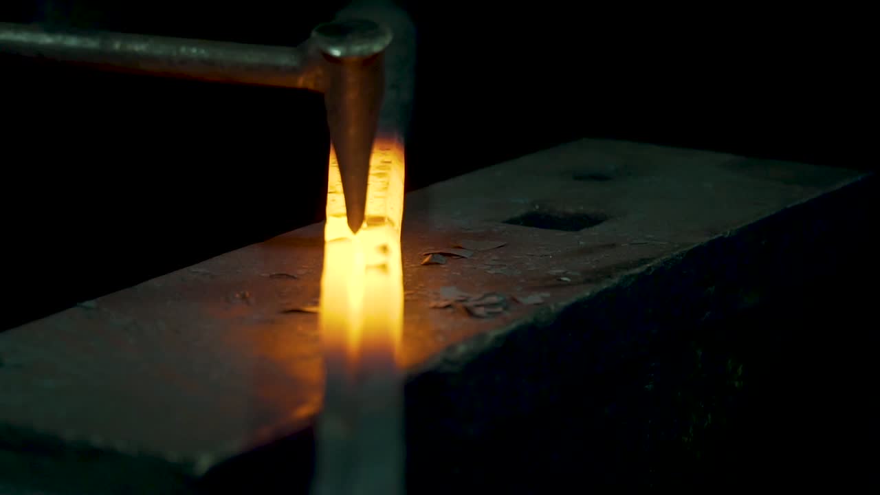 Blacksmith Metal Forging In 120fps Slow Motion