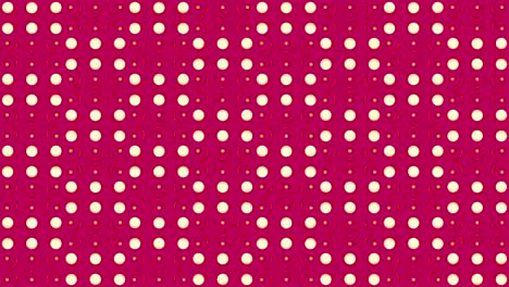 abstract geometric pattern with gold circles on pink background