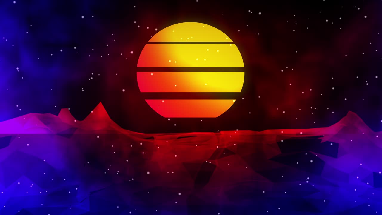 fondo retro de los años 80 - resolución 4k - video de stock en bucle