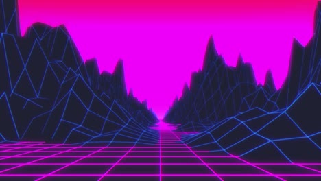el fondo del futurismo retro de los años 80 (bucle)