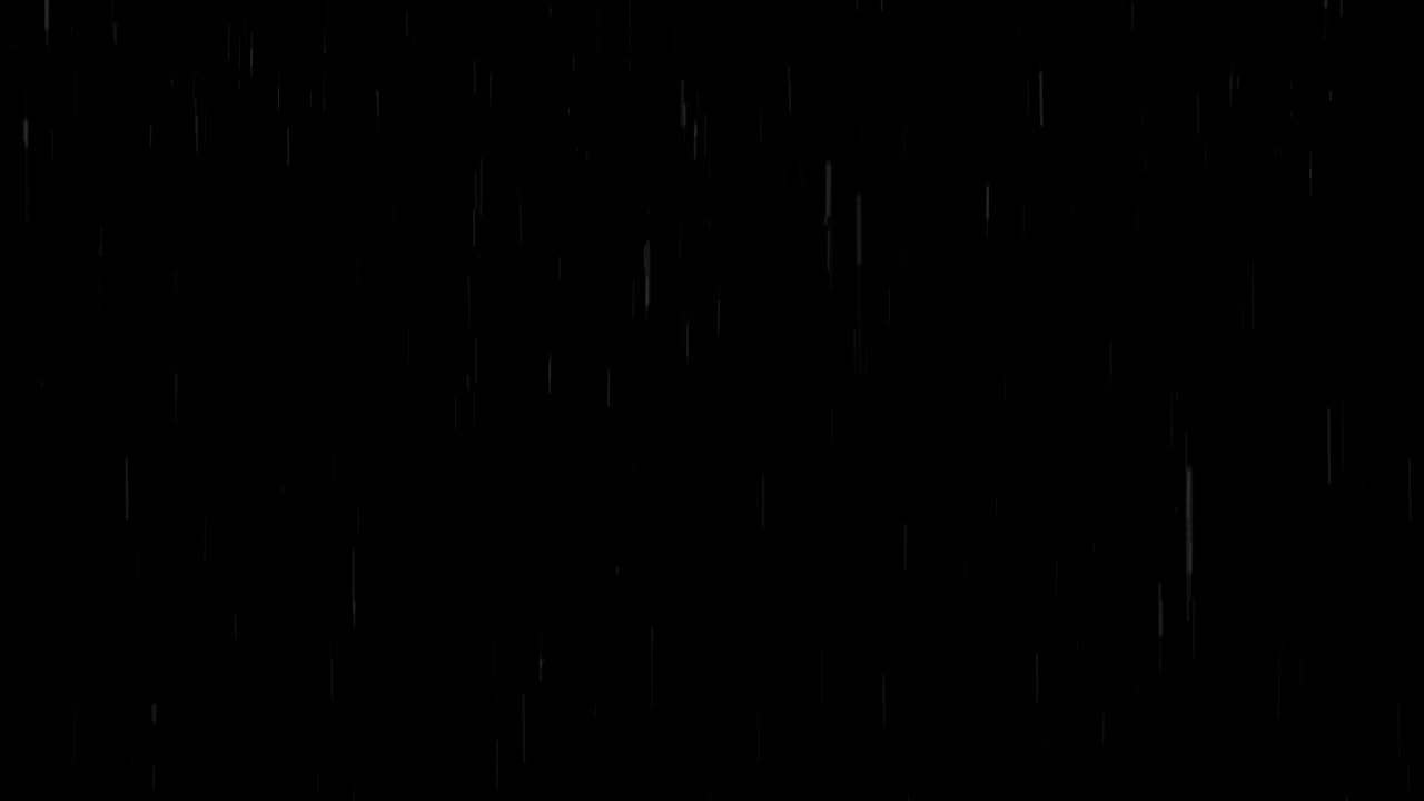 Rain falling with alpha channel, looped | Premium Stock Video Footage