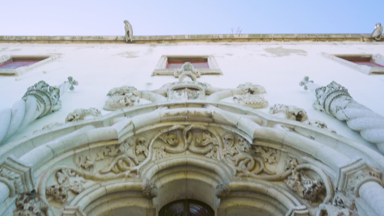 antiguo monasterio portugués mosaicos museo fachada de la puerta delantera