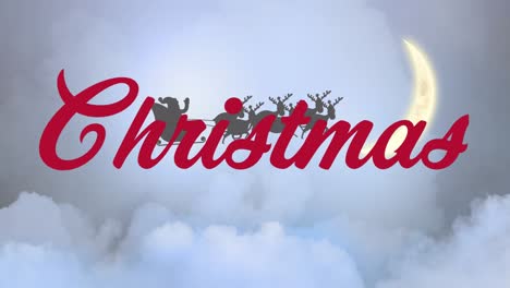 Das-Video-Zeigt-Eine-Digital-Generierte-Animation-Des-Weihnachtsmanns-Und-Seines-Schlittens,-Der-über-Einen-Sieg-Fliegt