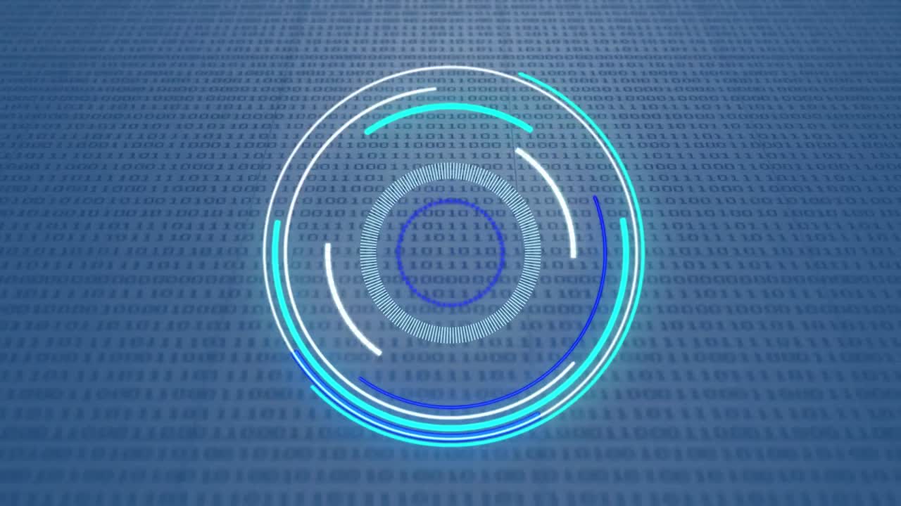 Animation of scope scanning over binary coding
