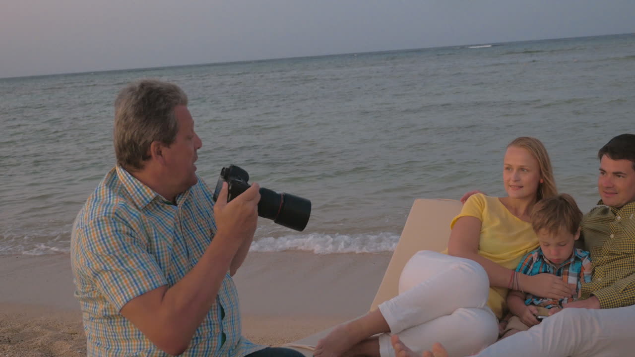 휴가에서 사진을 찍는 것