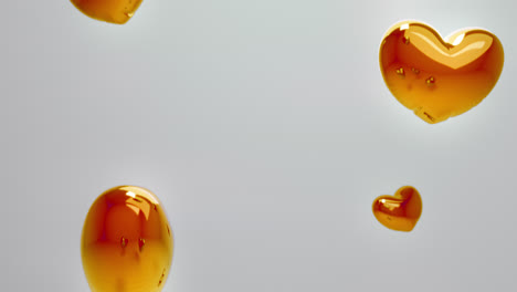 Yellow Balloon Hearts