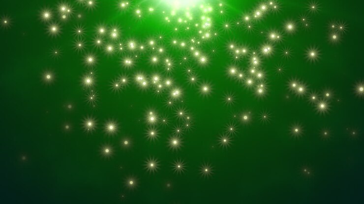 Vibrant stars illuminate a night sky