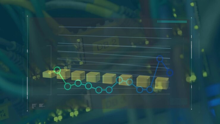 Animation af forskellige grafer over serverhardware