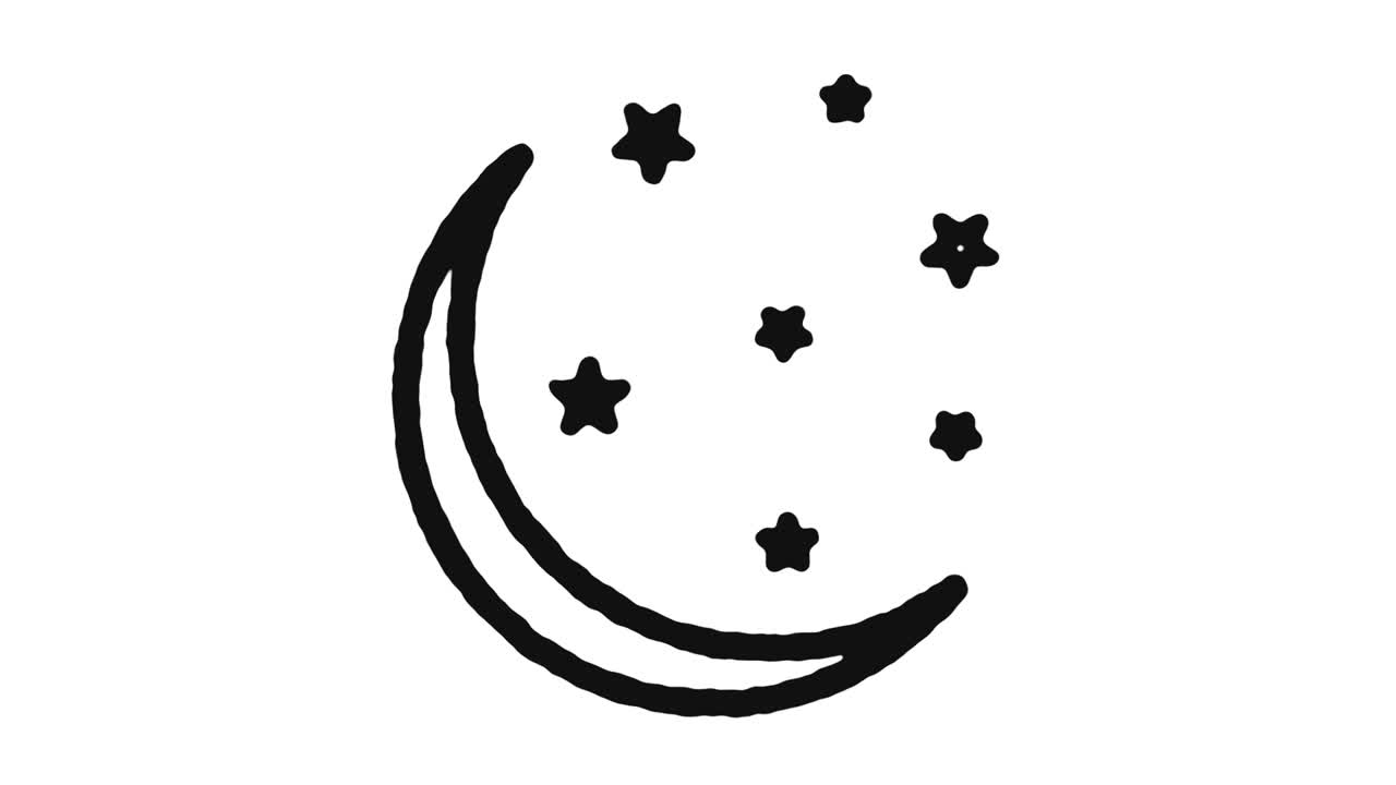 icon animation footage de astrología y canal alfa