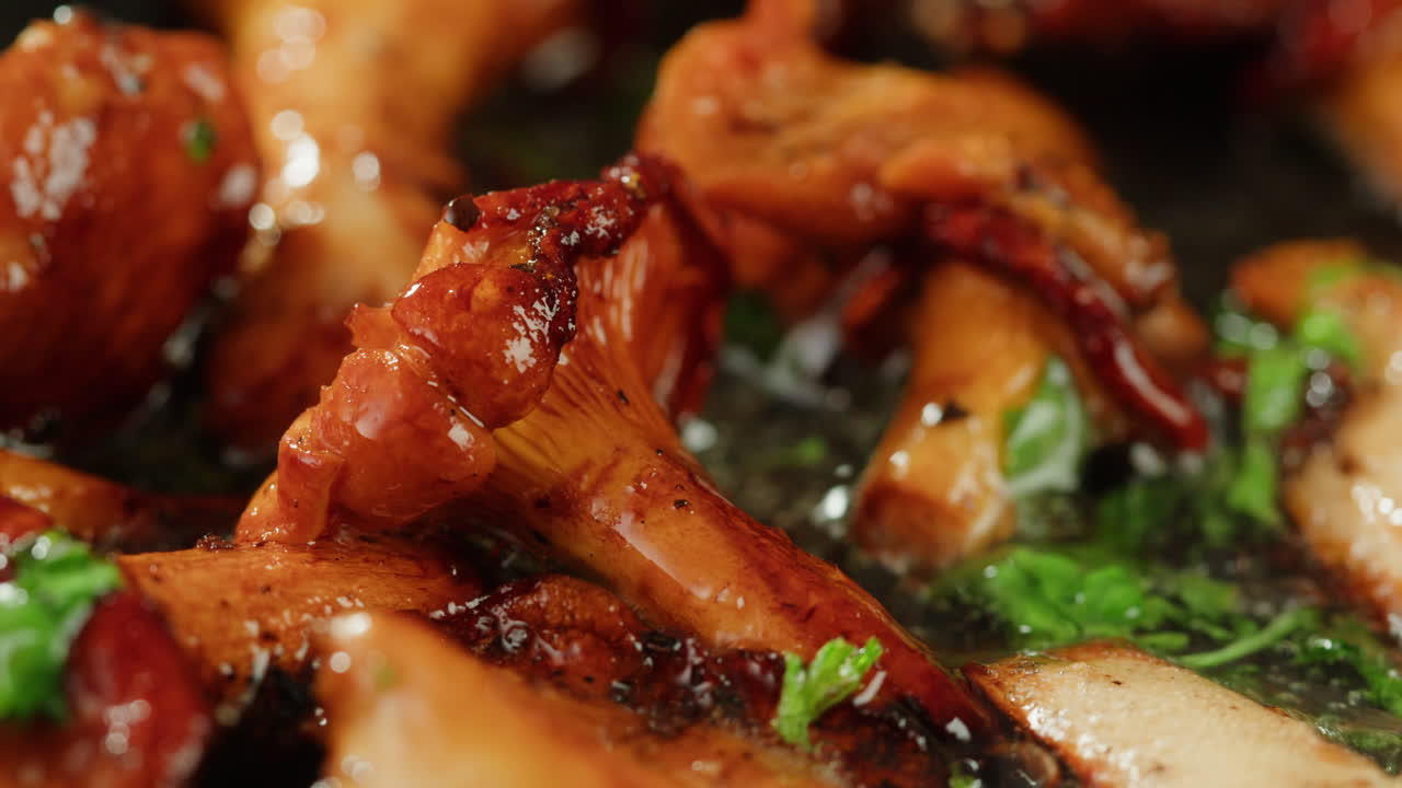 Pan-fried Chanterelle Mushrooms