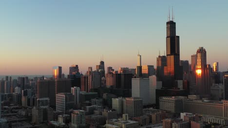 flyover downtown chicago