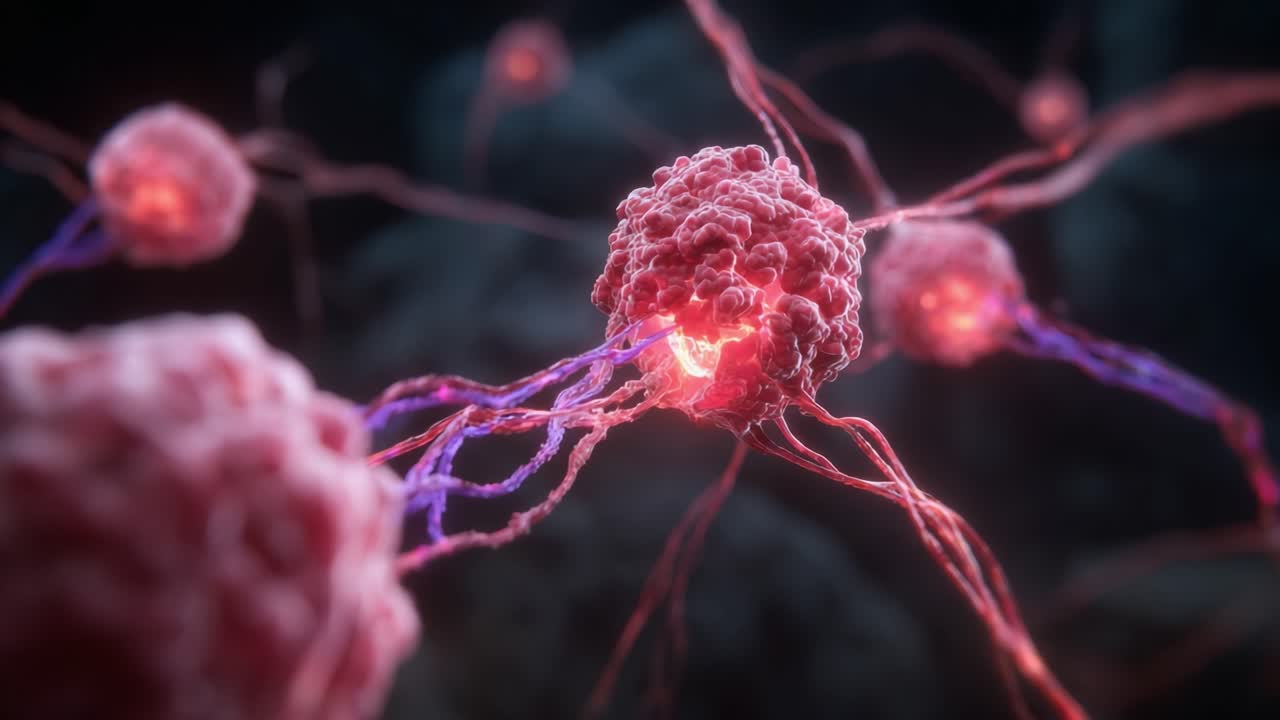 Intricate Visualization of Neurons: An Artistic Interpretation Highlighting Cellular Connections and Their Role in Human Neural Networks