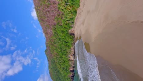 Deserted-Playa-Caleton-beach,-La-Romana-in-Dominican-Republic