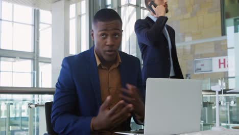 young businessmen working in a modern office