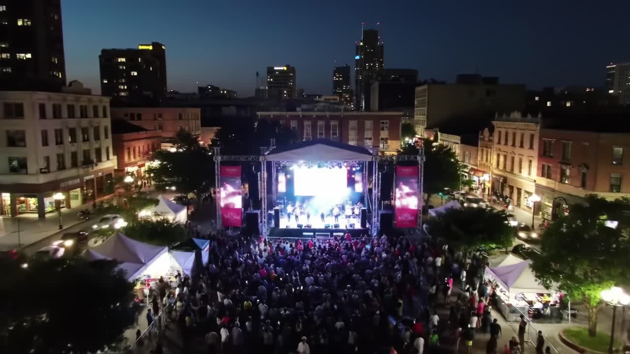 City Square Concert at Night