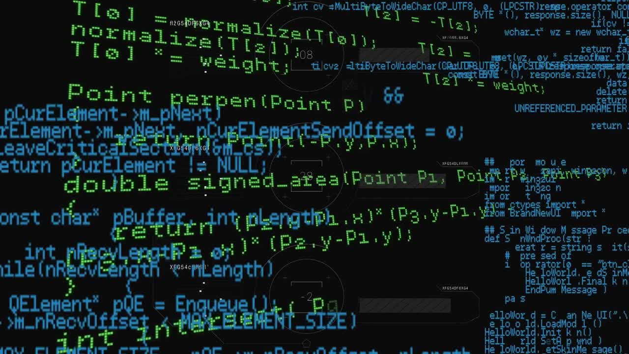 animación del procesamiento de datos sobre la red