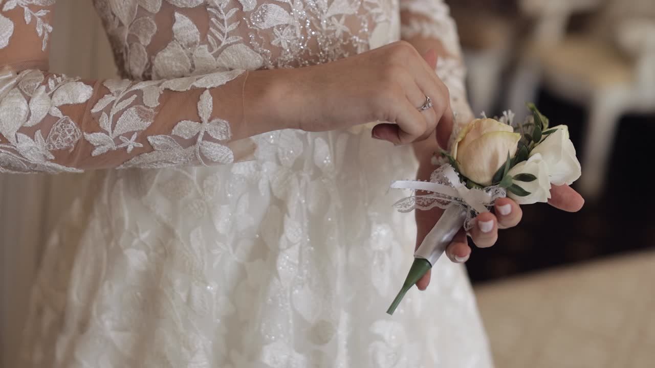 Bride Holding a Flower Bouquet