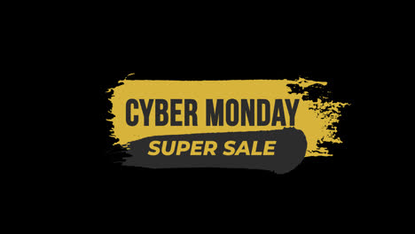 Cyber-Monday-sale-sign-banner-for-promo-video.-Sale-badge.-Special-offer-discount-tags-with-Alpha-Channel-transparent-background.