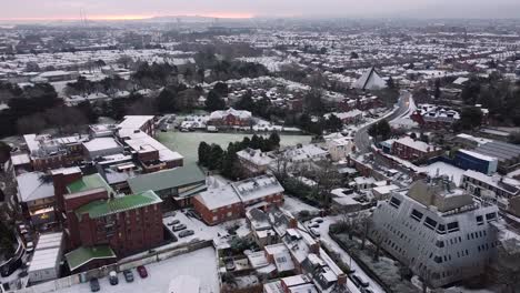 Schneetag-In-Dublin,-Irland