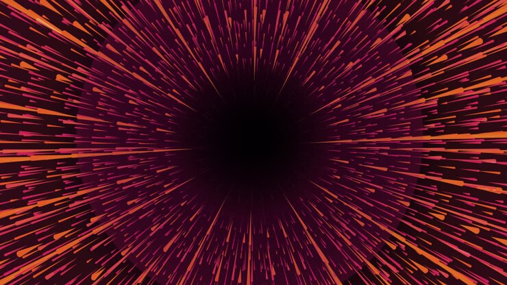 Un'animazione di uno sfondo con scie luminose.